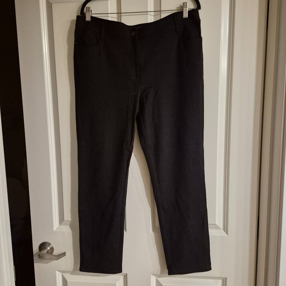 Talbots 14P Petite Black Ponte Pants EUC